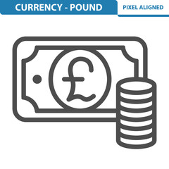 Currency - Pound Icon