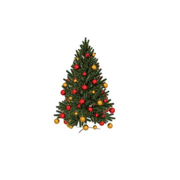 3d render christmas tree