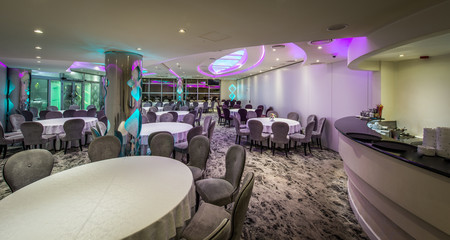 Wedding or celebration hall interior design