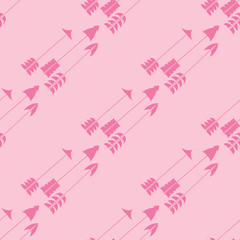 Obraz na płótnie Canvas seamless pattern with flying arrows