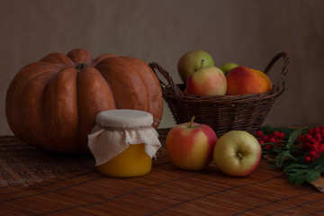 autumn vegetable fruit still life
