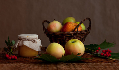 autumn vegetable fruit still life