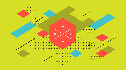 Geometric colorful background. Vector illustration.