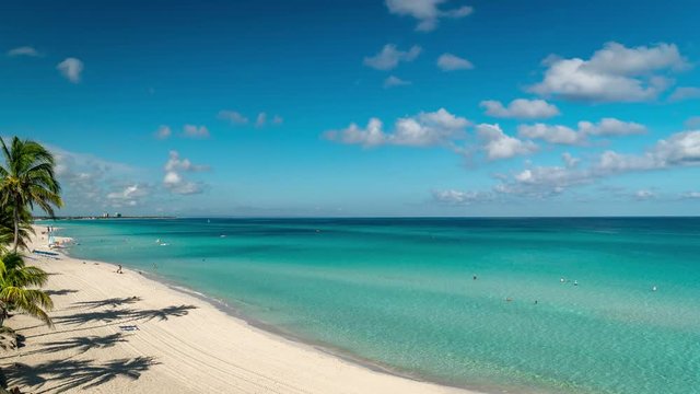 Time lapse video from Varadero beach in Cuba