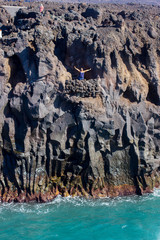 Fototapeta na wymiar Lanzarote rocks and sea