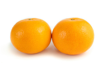 oranges isolated on white background
