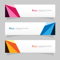 Fototapeta premium Vector abstract design banner web template.