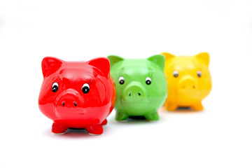 Sparschwein-Trio