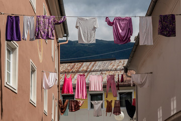 Wäsche auf der Leine