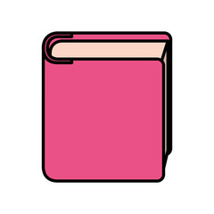 library book isolated icon