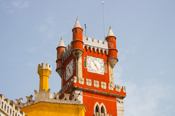 Pena National Palace (Palacio Nacional da Pena), in Sintra, Portugal