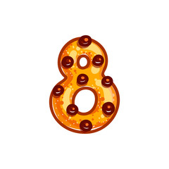 Obraz premium chocolate chips character