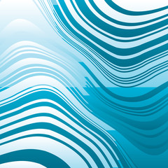 Abstract Warped Blue Lines Background