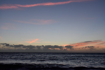 Sunrise over the atlantic ocean
