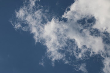 京都ぶらり、秋晴れ青空白い雲