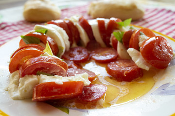 Italian caprese salad