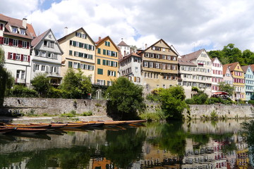 Fototapeta na wymiar Neckar und Altstadt in Tübingen