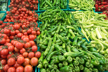 Fresh Organic Vegetables Background 