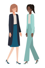 Fototapeta premium business women avatar character