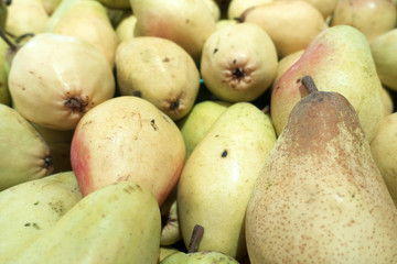 Fresh Organic Pear Background.