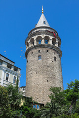 Fototapeta na wymiar Galata Tower taken in Istanbul, Turkey