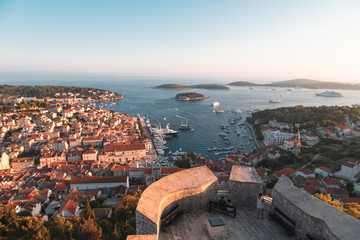 Fototapeta premium castle over the city