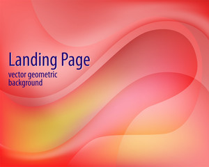 Abstract flyer design with colorful landing page gradient background. Liquid color background design. Gradient background.