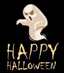 Halloween background with congratulations