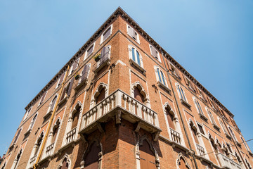 Fototapeta premium Old Building facade in Venice in Italy