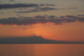 Stunning seaside sunset