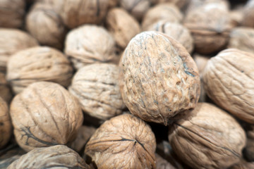 Walnuts background