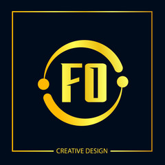 Initial FO Letter Logo Template Design