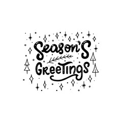 Holiday inscription Season's Greetings © tashanatasha
