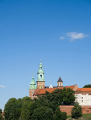 Fototapeta na wymiar Wawel Castle in Cracow
