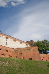 Fototapeta na wymiar Wawel Castle fortification