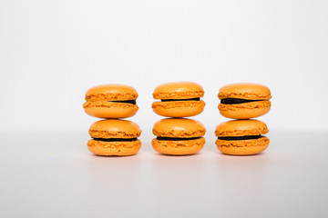Orange Dark Chocolate Macarons