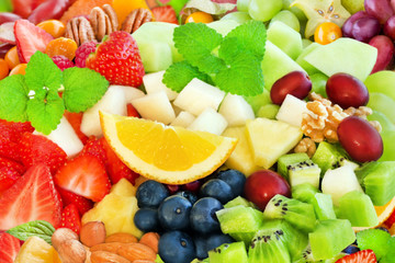 Naklejka na ściany i meble Obstsalat - Fruit Salad