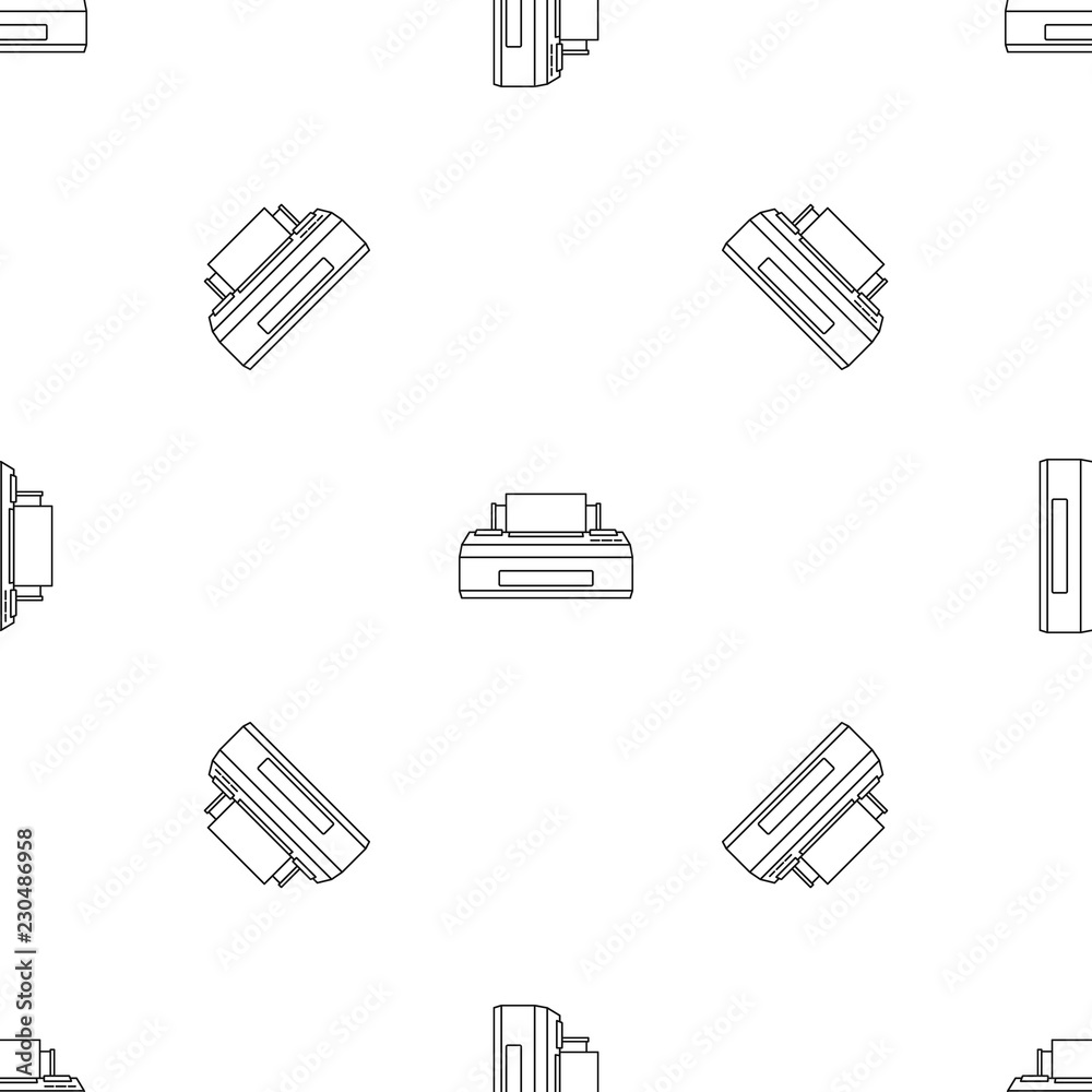 Poster old printer pattern seamless vector repeat geometric for any web design