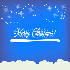 Merry Christmas card vector icon