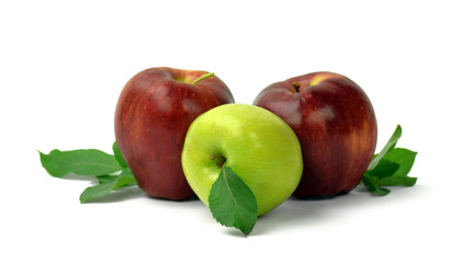 organic apples. Isolated. Fruits background. Cooking. Detox.