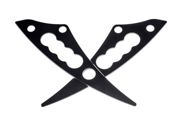 Medical blade for alternative medicine, isolated and close up. Made from steel.