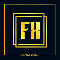 Initial FX Letter Logo Template Design