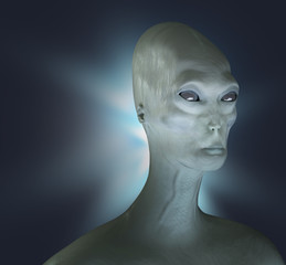 Alien render 3d