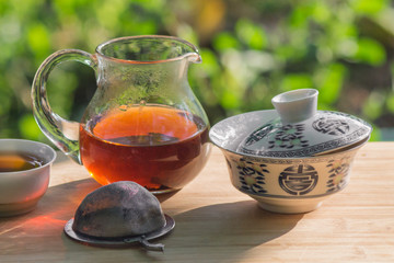 tea ceremony in nature