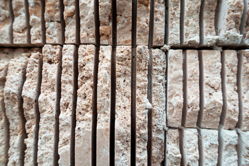 Limestone wall texture background