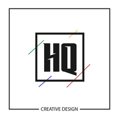 Initial Letter HQ Logo Template Design