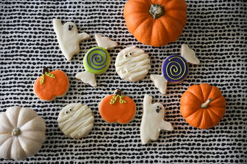 Halloween themed cookies