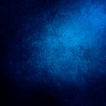 blue spotlight background with black border, elegant corner lighting design with painted vintage grunge texture with old marbled crackled paint surface