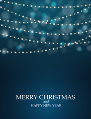 Obraz premium Abstract Winter New Year and Merry Christmas Natural Background. Vector Illustration