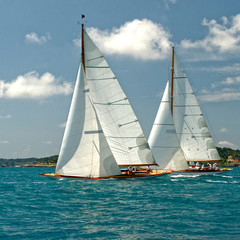 Fototapeta premium Sailing yacht regatta. Yachting. Sailing